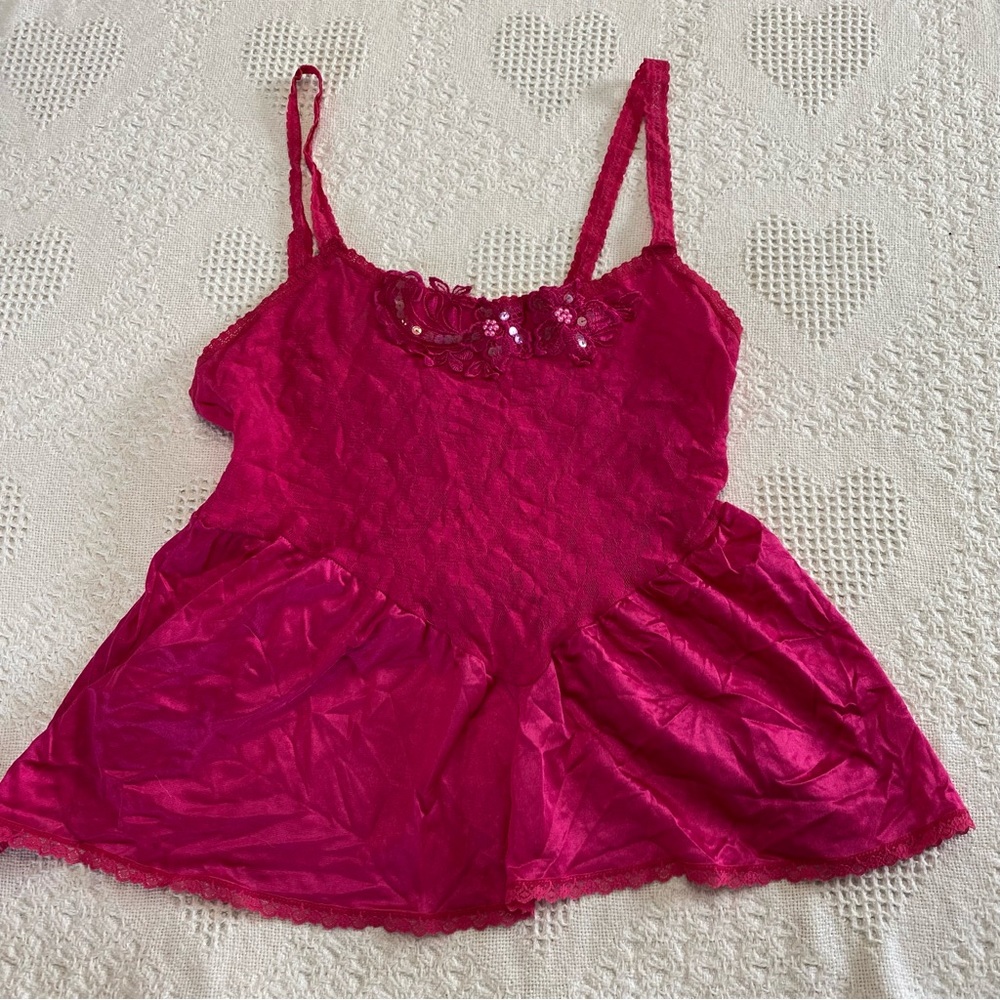 Feather Bead Intimates Fairycore Tank Top (L)